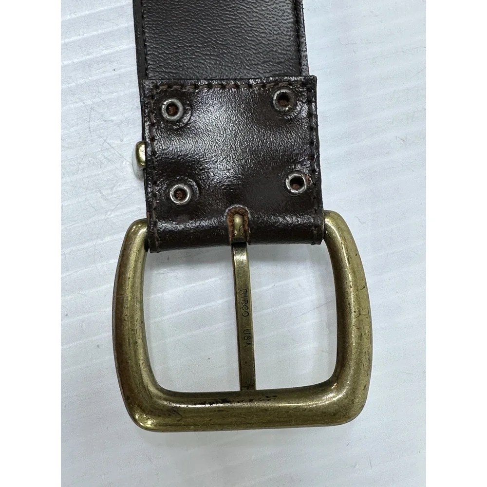 Vintage Ribco Brown Leather Belt Size‎ 32 Medium Made In USA